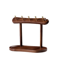 Wooden Key Holder Storage Tray with Jewelry Organizer for Entryway and Shoe Cabinet
