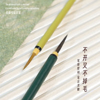 Fine Weasel Hair Detail Paint Brush for Traditional Chinese Painting, Calligraphy, Pottery, and Watercolor