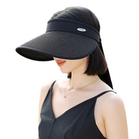 Women's Summer Outdoor Sports Sun Visor Hat Lightweight Breathable Wide Brim UV Protection