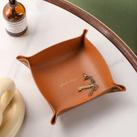 Modern Light Luxury Cosmetic Lipstick Storage Tray for Vanity and Entryway