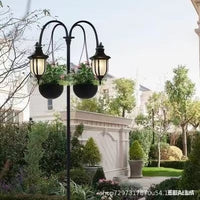 Shepherd Hook Rain Chain Hanger for Outdoor Garden Decor