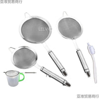 304 Stainless Steel Fine Mesh Strainer for Flour, Soy Milk, Juice, and Egg Tart Liquid