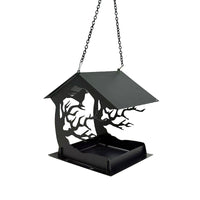 Metal Bird Feeder House Hanging Outdoor Garden Decor