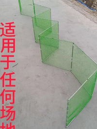 Foldable Galvanized Frame Poultry and Rabbit Enclosure with Green Plastic Mesh