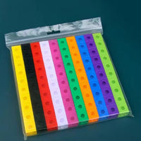 Early Education Magic Cube Building Blocks 2cm Interlocking Cubes 100-Piece Set for Kids Learning & Teaching Toy