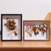 3D Shadow Box Picture Frame for Dried Flowers and DIY Crafts, Wall Mountable Wooden Display Frame