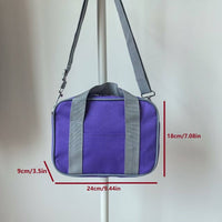 JK Uniform Small Square Shoulder Bag with Detachable Strap