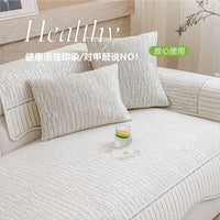 Cooling Ice Silk Sofa Cover Non-Slip Washable Summer Sofa Mat
