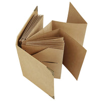 A5 Kraft Paper Foldable Notebook with Loose-Leaf Pages, Aesthetic Journal and Diary for Gifting