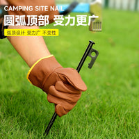 Heavy-Duty Steel Tent Stakes for Outdoor Camping and Canopy Fixing
