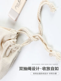 Jasmine Dance Shoe Cotton Bag Eco-Friendly Canvas Pouch for Ballet Shoes