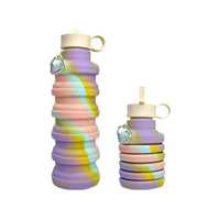 Collapsible Silicone Water Bottle for Outdoor Sports, Cycling, Running, Travel, and Fitness