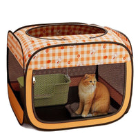 Pet Birthing Whelping Box Foldable Tent for Cats and Small Dogs