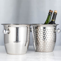Stainless Steel Thickened Ice Bucket with Handles, Champagne Basin, Wine Chiller for Home and Bar