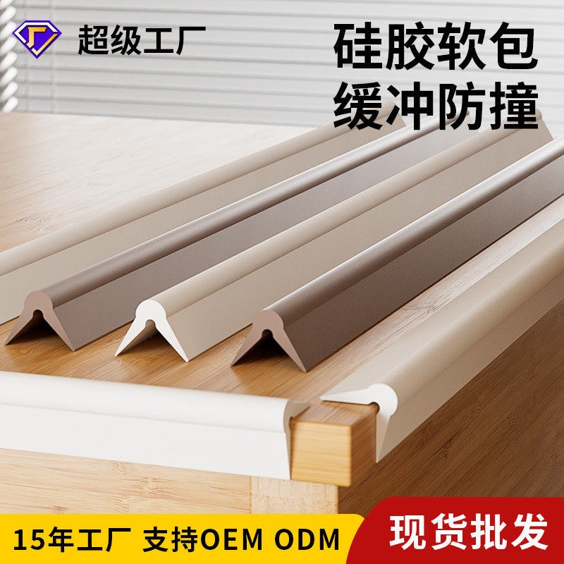 Silicone Edge Protector Strip for Tables and Walls - Soft Anti-Collision Guard