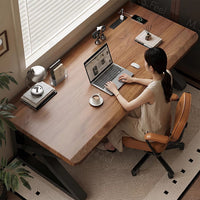 Solid Wood Computer Desk with K/O-Legs for Home Office Gaming and Study