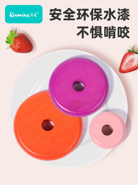 Wooden Stacking Rainbow Ring Toy for Babies and Toddlers, Early Education Puzzle Game