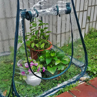 Foldable Mini Greenhouse for Succulents and Plants, Transparent Rainproof and Insulating Plant Cover