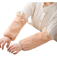 Winter Arm Sleeves for Women - Long, Dirt-Resistant, Cute, for Office Work and Down Jackets
