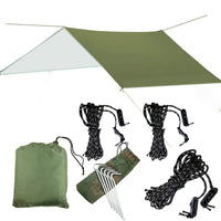 Sehoo Outdoor Camping Sunshade Tarp for 3-4 People, Waterproof UV Protection Beach Shelter with Ground Cloth