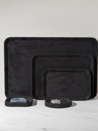 Velvet Jewelry Display Tray for Earrings, Rings, and Necklaces