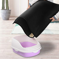 Waterproof Honeycomb Cat Litter Mat with Anti-Slip and Anti-Tracking Design