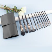 12-Piece Premium Makeup Brush Set with Bag for Beginners and Professionals