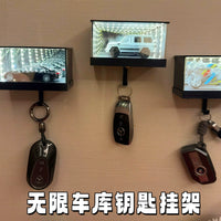 Infinity Garage Key Holder with LED Light and Display Case for Car Models