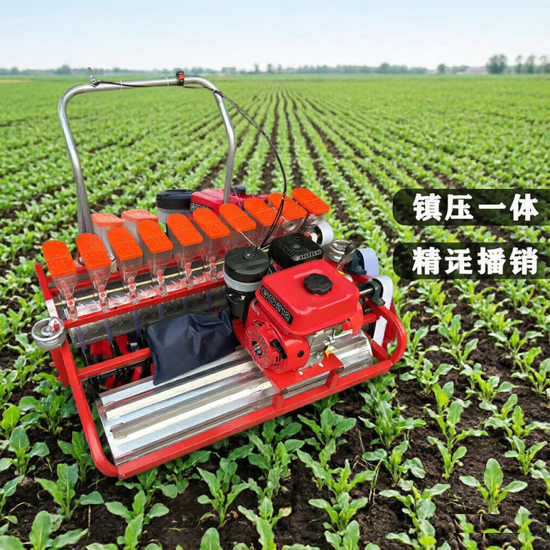 Multifunctional Hand-Pushed Vegetable Seeder for Home Garden Corn Soybean Precision Planting