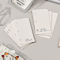 Isar Mini Portable 3-Hole Loose-Leaf Pocket Notebook with Detachable Pages