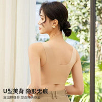 Seamless Lace Bralette Wireless Padded Sports Bra for Women