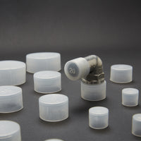 Plastic Thread Protector Caps for External Threads, Clear/White Dustproof End Caps
