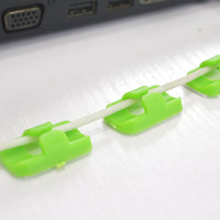 Self-Adhesive Cable Clips for Desk and Wall Organization