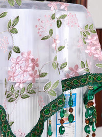Embroidered Lace Dust Cover for Air Conditioner, Bedside Table, or Coffee Table