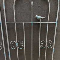 Wrought Iron Trellis for Climbing Plants, Roses, Clematis - Garden Arch Support and Outdoor Fence