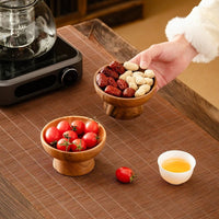 Solid Wood Fruit Bowl and Snack Dish Set