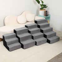 Pet Stairs for Sofa Bed, Sponge Steps for Cats and Dogs, Removable Washable Pet Ladder