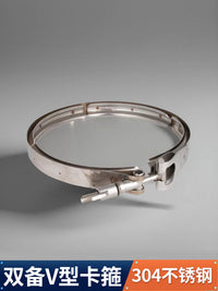 304 Stainless Steel V-Band Clamp for Exhaust Pipes and Flanges