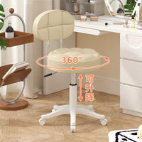 Modern Ergonomic Swivel Salon Stool with Wheels for Hair Stylists