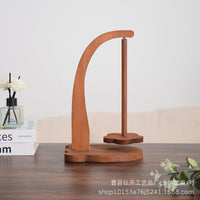 Bamboo Yarn Holder with Bear Base, Wooden Rotating Magnetic Yarn Spool Stand for Handicraft Knitting