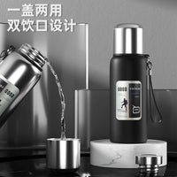Stainless Steel Vacuum Insulated Water Bottle with Handle, Large Capacity Tea Infuser Thermos