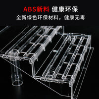 Supermarket Refrigerator Display Shelf Clear Plastic Tiered Fruit Vegetable Organizer
