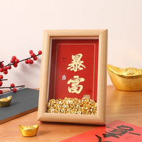Prosperity New Year Photo Frame Ornament Housewarming Desktop Decor Living Room Spring Festival Lucky Atmosphere Arrangement