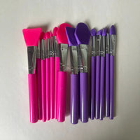 7-Piece Silicone Face Mask Brush Set for Mud Mask Application and Facial Cleansing