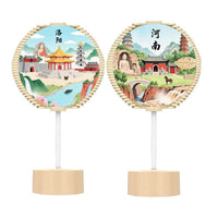 Fibonacci Spiral Tree Double-Sided Rotating Ornament, Chinese National Trend Creative Souvenir