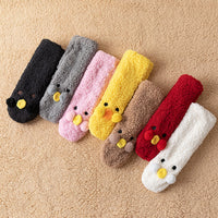 Women's Sherpa Lined Mid-Calf Socks for Winter Warmth and Home Wear