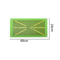 Golf Hitting Mat Swing Practice Aid with Trajectory Display