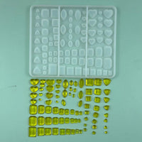 DIY Crystal Epoxy Resin Molds Diamond Heart Marquise Square Faceted Silicone Mold Handmade Ice Cube Tray