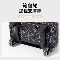 Portable Foldable Shopping Cart with Telescopic Handle and Wear-Resistant Wheels
