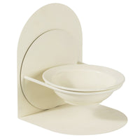 Ceramic Elevated Pet Bowl for Cats & Small Dogs, Tilted Anti-Vomit Food & Water Dish, Large Capacity, Neck Protection